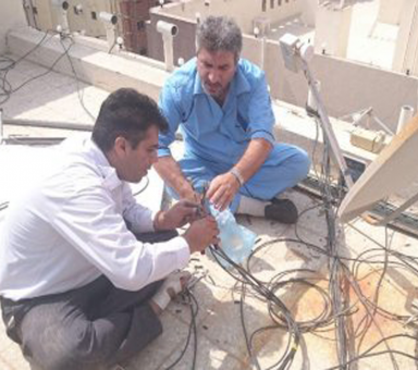نصب سیستم ماهواره ای جهت ارتباطات رادیویی با ایران در مکه مکرمه و مدینه منوره
